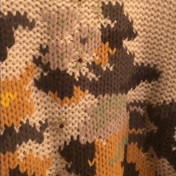 NWOT ANTHROPOLOGIE Mes Demoiselle Embroidered Hand-knit Floral Motif Sweater - Picture 5 of 8